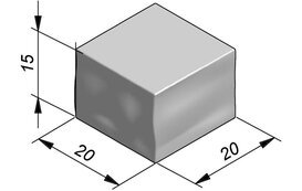 Cliffstone element c turf - gekliefd/verouderd/20x20x15